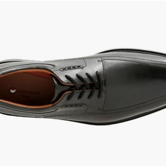 Clarks Men\'s UnKenneth Way black leather Derby Shoe main image 4